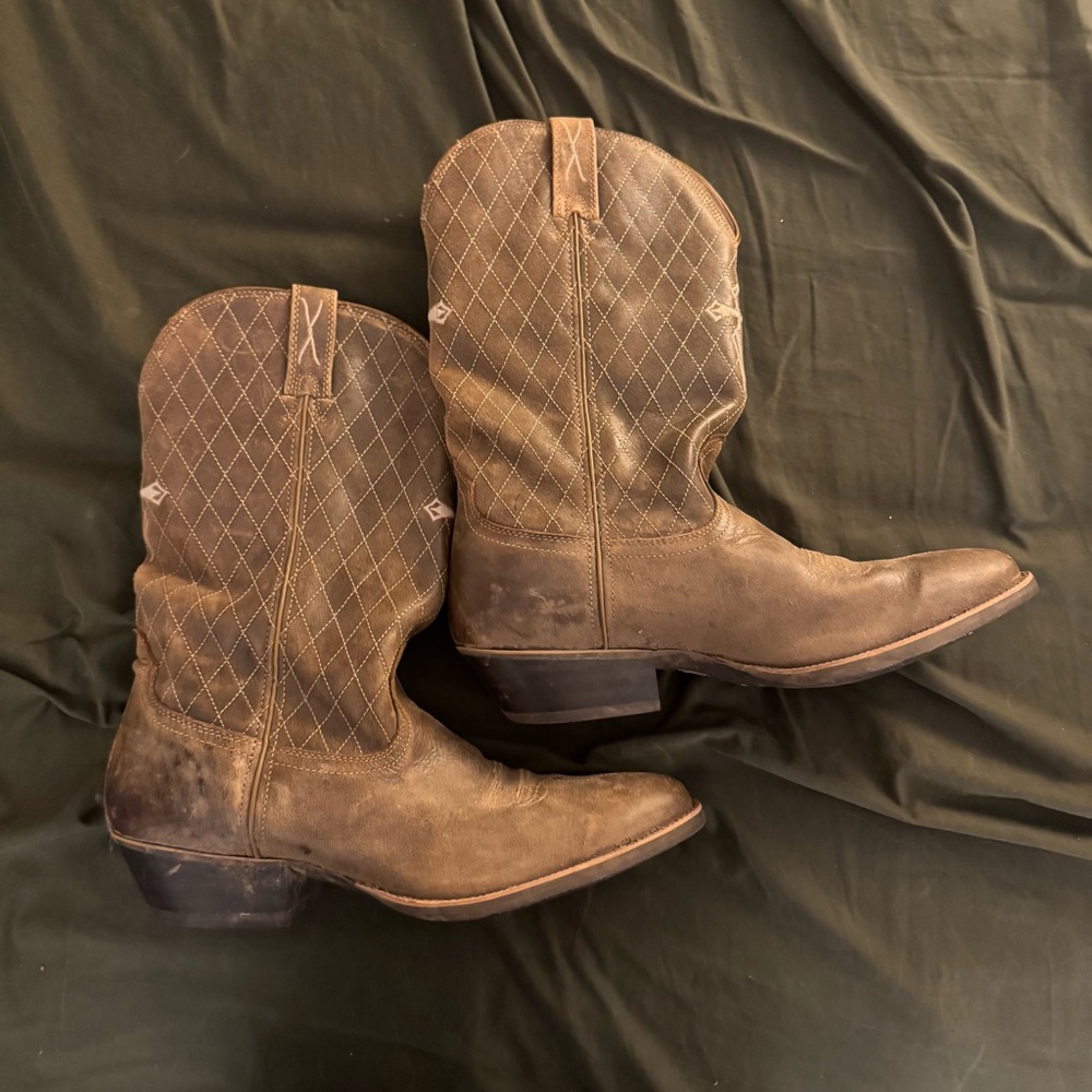 Twisted X Men's 13D Brown Leather Almond Toe Bomber Western Cowboy Boot MWT0012